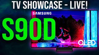 2024 Samsung S90D OLED TV Unboxed Live Review Showcasing QDOLED TV Ability [upl. by Bogey]