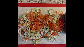 Spiralizing Zucchini and Carrots [upl. by Maroney]