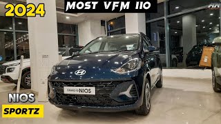 2024 Updated Hyundai Grand I10 Nios Facelift Sportz 12L  Detailed Review  Now With 6 Airbags 😍😍 [upl. by Finbar602]