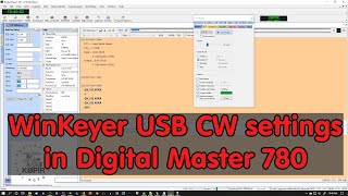 WinKeyer USB CW HRD Digital Master 780 Settings [upl. by Rusticus600]