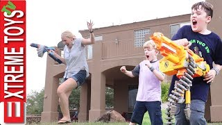 Babysitter Part 2 Ethan And Cole Nerf Wildness with Aunt Jenna Remastered [upl. by Marmaduke]