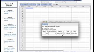 Confidence Interval and Margin of Error in StatCrunch [upl. by Whall]