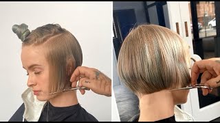 Short Layered Bob Haircut amp Hairstyles for women  Textured Bob Cutting Tips amp Techniques [upl. by Otrebmal]