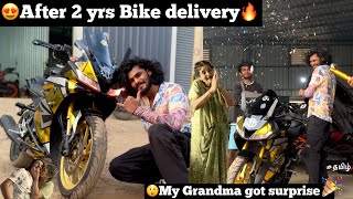 😍After 2yrs Finally Today Jarvis bike 🥳Delivery🔥😲My grandma got surprise🎉 she is very happy♥️ TTF [upl. by Peggir]