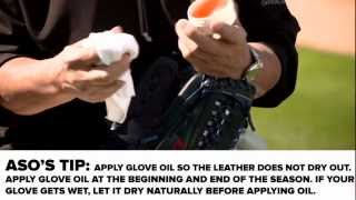 How To Apply Baseball Glove Conditioner and Oil [upl. by Relyhs651]