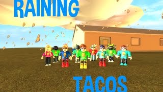 Its Raining TacosRoblox Music Video [upl. by Ayikin108]