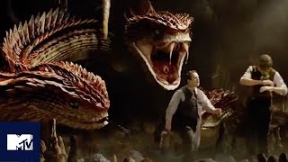 Fantastic Beasts EXCLUSIVE Deleted Scene Reveals New Creature The Runespoor  MTV Movies [upl. by Ollayos569]