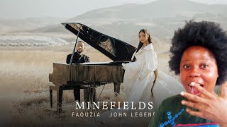 Faouzia amp John Legend  Minefields💜 Official Music Video Reaction Video [upl. by Huxham706]