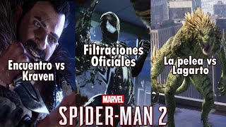 El nuevo Gameplay de Marvel Spiderman 2 vs Kraven y Lagarto  Filtraciones oficiales Análisis [upl. by Zeus25]