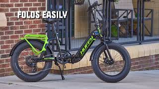 Motoric  20quot Fat Tire Folding Electric Bike  Huffy [upl. by Assecnirp392]