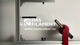 UL94  horizontal and vertical burning test PETG flame retardant  by DAS FILAMENT [upl. by Norag]