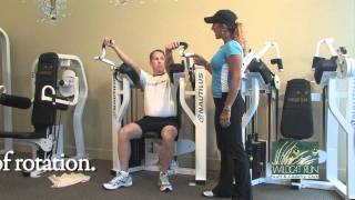 Wildcat Run Fitness Machine 7 Fitness Center Nautilus Bicep Machine [upl. by Graubert839]