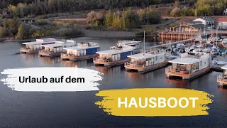 HausbootUrlaub auf dem Geiseltalsee  SachsenAnhalt [upl. by Annyrb]