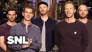 SNL Promo Andrew Garfield and Coldplay [upl. by Yvi]