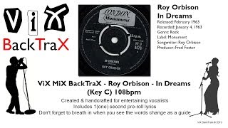 Roy Orbison  In Dreams  Karaoke [upl. by Center]