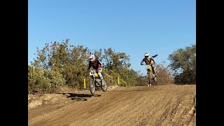 AHRMA National Vintage mx at Marysville CA 2019 Classic 125 exp moto 2 race9 [upl. by Lovato347]