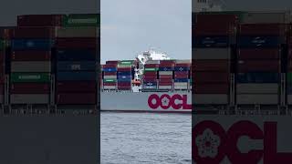 OOCL Brussels container ship Built in 2013 and on route to NYC [upl. by Sollie]