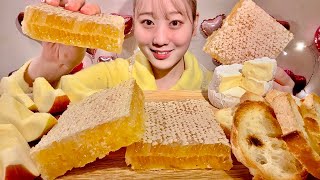 ASMR Honeycomb【Mukbang Eating Sounds】【English subtitles】 [upl. by Kelsi]