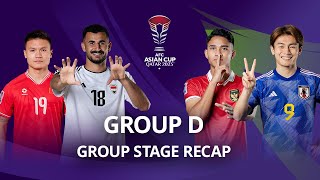 AsianCup2023  Group Stage Recap  Group D [upl. by Akcirred]