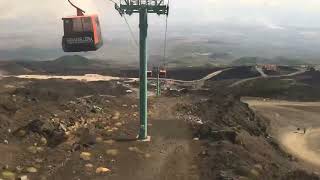 Etna Volcano  cable car Timelapse Funivia dell’Etna [upl. by Sitsuj]