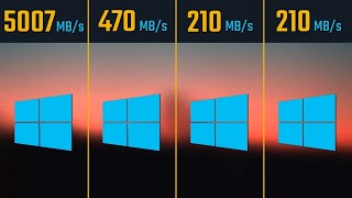 NVMe M2 PCIe 40 vs SSD vs SSHD vs HDD  Windows installation [upl. by Marsha168]