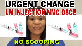 INTRAMUSCULAR INJECTION  URGENT CHANGES TO NMC OSCE EXAM [upl. by Llenhoj]