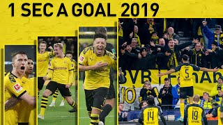 ALL 97 Goals of Borussia Dortmund in 2019  1 Second A Goal [upl. by Aissenav394]