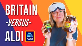 Is Britishmade food BETTER than ALDI  Blindfolded Taste Test [upl. by Sirrap]