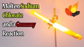 Screaming Gummy Bear Demonstration Sodium Chlorate  Potassium Permanganate  Fruit Snack [upl. by Yahsel]