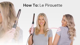 How To Use Le Pirouette Titanium Rotating Curling Iron from Lange [upl. by Maure]