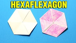 How to make a Flexagon Origami How make Hexaflexagon Флексагон гексафлексагон оригами ORGANZA [upl. by Ibby]