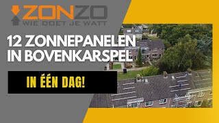 Zonnepanelen op 12 woningen in Bovenkarspel [upl. by Javier]