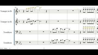 partitura te vas Version Americo para seccion de metales trompetas y trombones [upl. by Ender55]