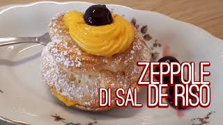 Zeppole di San Giuseppe al forno di Sal De Riso  Ricetta [upl. by Enomyar]