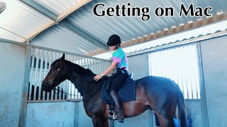 GETTING ON MY RRP PROJECT HORSE FOR THE FIRST TIME  6 [upl. by Quincey]