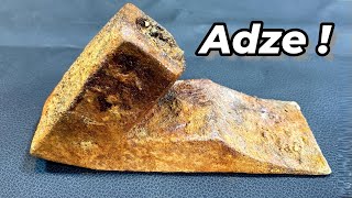 Adze N4 Restoration Project  Vintage Wood Carving Axe Tool Restoration [upl. by Nyladnarb347]