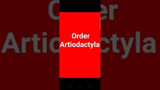 Order Artiodactyla [upl. by Ahsac]