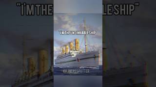 quotIm the unsinkable shipquot olympic britannic titanic viral edit shorts fypシ [upl. by Betta442]