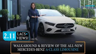 Walkaround amp Review of the allnew MercedesBenz AClass Limousine Facelift MercedesBenzAClass [upl. by Saixela]