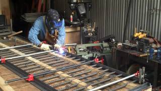 How To Weld Wrought Iron Rails by Mitchell Dillman [upl. by Nauqyaj]