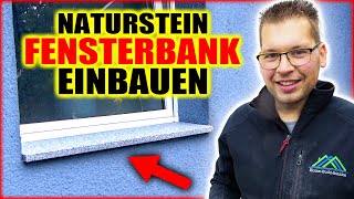 NATURSTEIN FENSTERBANK EINBAUEN  Außen amp nach dem verputzen  Home Build Solution [upl. by Abihsat]