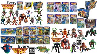 Every Hasbro 1990 and Boss Fight Studio Bucky Ohare Comparison List plus unproduced Toys [upl. by Dorothi]