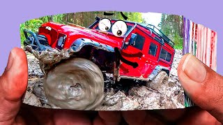 Monster Car Mud Off Road  MUD Challenge Extreme Monster Truck vs Jeep Rubicon  Flipbook [upl. by Saenihp]