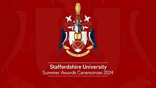 Staffordshire University Games Institute Graduation 2024 Live Stream [upl. by Dorolice]