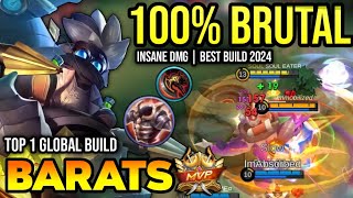 BARATS BEST BUILD 2024  TOP GLOBAL BARATS GAMEPLAY  MOBILE LEGENDS✓ [upl. by Fatimah]