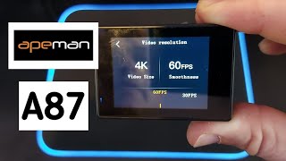 Apeman A87 4K Action Camera Review 2021 [upl. by Stefanac919]