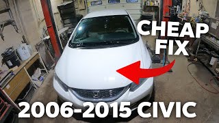 20062015 Honda Civic Most Common Exhaust Leak and How to Fix it ON THE CHEAP [upl. by Bethel]