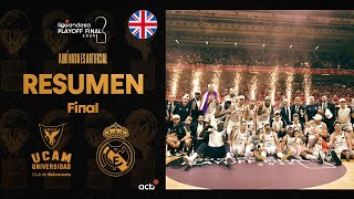 UCAM Murcia  Real Madrid 7384 HIGHLIGHTS  Playoff Final Liga Endesa 2024 [upl. by Eednyl]