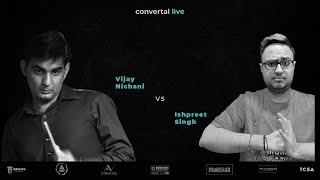 Vijay Nichani Vs Ishpreet Singh Pre Quarters Live  Sreenidhi All India Snooker Open [upl. by Anatola]