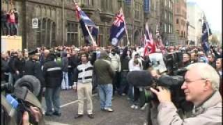 Nationalist protest at British army march in Belfast [upl. by Trinatte]